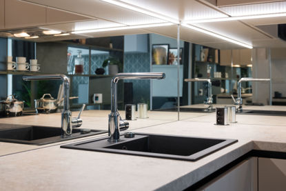 Silver Mirror Splashback
