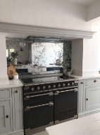 Luxury Antique Silver Glass Splashbacks