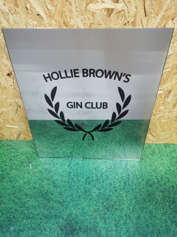 Personalised Gin Mirror Splashback