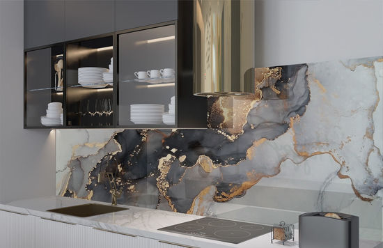 Carlantino Grey Glass Splashback