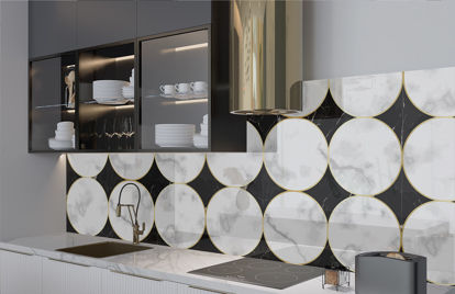 Marble Circles Splashback