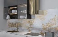 Polished Plaster Splashback