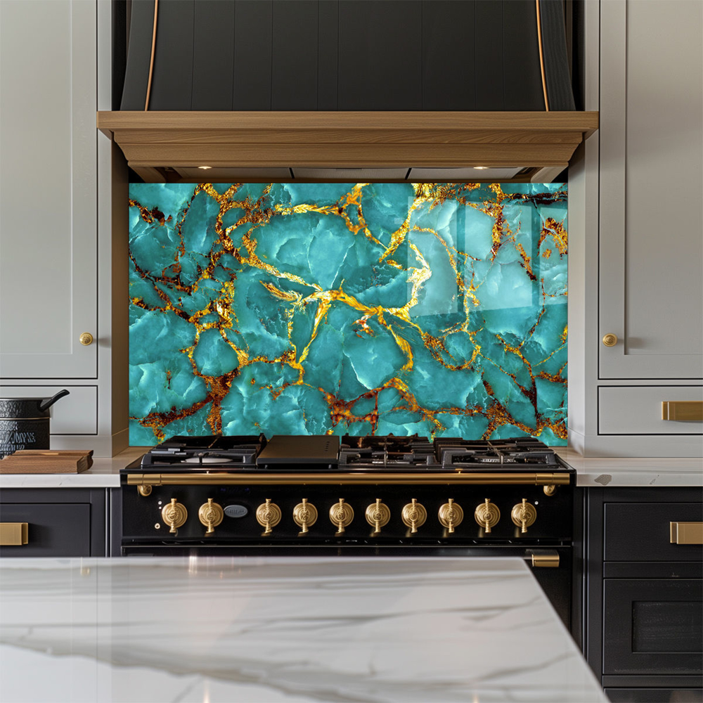 Picture of Aqua Onyx Splashback