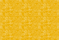 Picture of Breakfast mustard Glass Kitchen Splashback