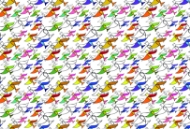 Picture of Rainbow Birds Glass Kitchen Splashback