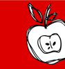Picture of Red Apple Glass Kitchen Splashback