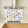 Planet Plankton Glass Kitchen Splashback