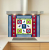 Scandi quilt Glass Kitchen Splashback