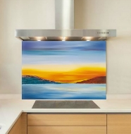 Sunset Glass Kitchen Splashback