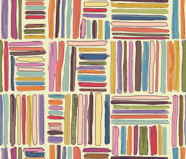 Picture of Random stripes Glass Kitchen Splashback