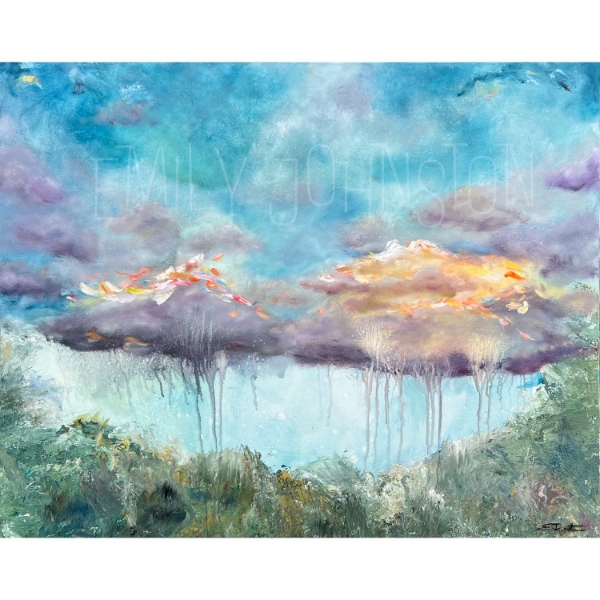 Picture of Brighter Days Ahead - By Emily Johnston Glass Kitchen Splashback