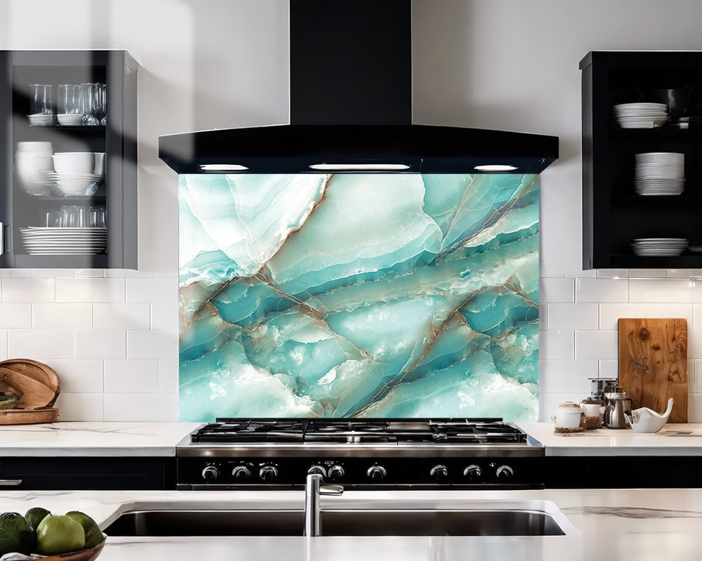 Green Marble Agate Splashback