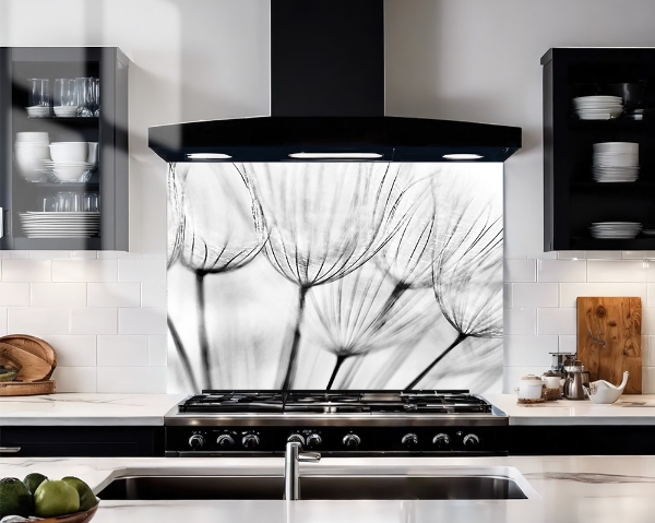 Dandelion Wish Glass Splashback