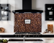 Emergency Coffee Beans Glass Splashback