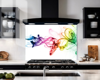 Colourful Smoke Splashback