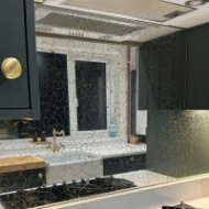 Gold Vein Mirror Sample