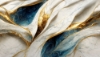 Blue & Gold Textured Wave Splashback