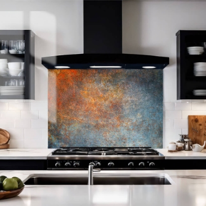 Aged Copper Glass Splashback