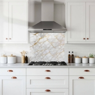 Gold Vein Carrara Marble White