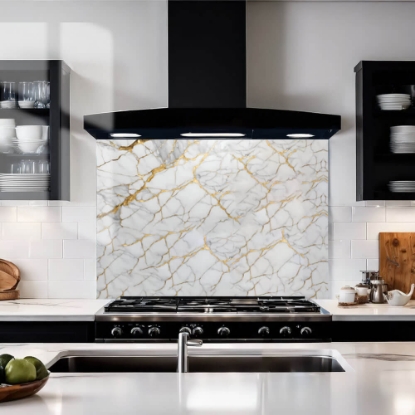 Gold Vein Carrara Marble Black