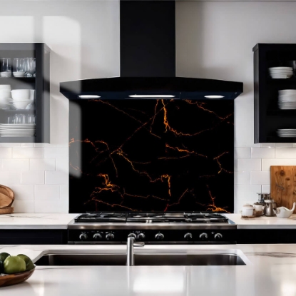 Fire Vein Marble Black