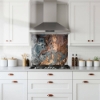 Liquid Bronze Glass Splashback