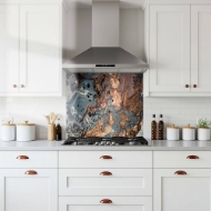 Liquid Bronze Glass Splashback