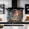 Liquid Bronze Glass Splashback