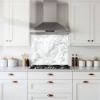 Grey Marble Stone Splashback