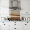 Rust Agate Stone Glass Splashback