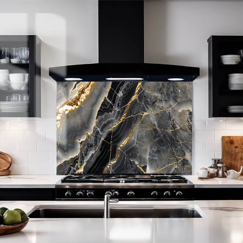 Gold Onyx Stone Splashback
