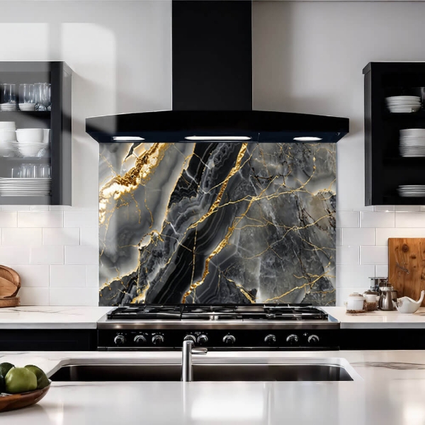 Gold Onyx Stone Splashback