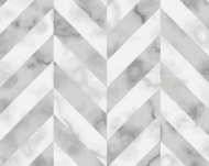 Grey Marble Chevron Splashback