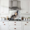 Carlantino Grey Glass Splashback