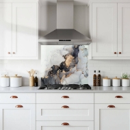 Carlantino Grey Glass Splashback