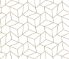 Gold Geometric Glass Splashback