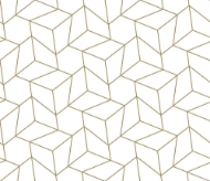 Gold Geometric Glass Splashback