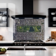 Aerial View Central Park New York Glass Splashback