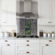 Aerial View Central Park New York Glass Splashback