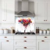 Balloon Girl Glass Splashback