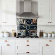 Downtown New York Glass Splashback