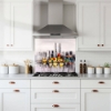 New York Skyline Painting Glass Splashback