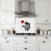 Spaceman Graffiti Glass Splashback