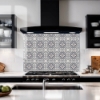 Encaustic Tiles Glass Splashback