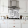 Mono Tile Pattern Glass Splashback