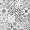 Mono Tile Pattern Glass Splashback