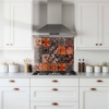Rustic Red Tiles Splashback