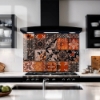Rustic Red Tiles Splashback