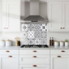 Sketch Tile Glass Splashback
