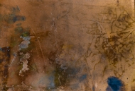 Distressed Copper Glass Splashback
